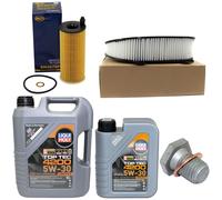 Olio Motore Set Filtri 5W-30 6 Litro + Tappo Scarico per BMW X3 Sdrive Xdrive20d