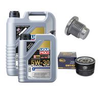 Olio Motore Set Filtri 5W-30 Liqui Moly 6 Litro + Vite per Renault Laguna