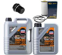Olio Motore Set Filtri 5W-30 Liqui Moly 6 Litro + Vite per Volvo S40 V50 C30 V40
