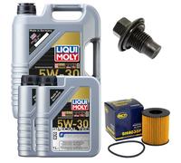 Olio Motore Set Filtri 5W-30 Liqui Moly 7 Litro + Vite per Ford Transito 2.2