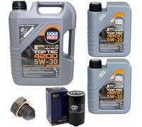 Olio Motore Set Filtri 5W-30 Liqui Moly 7 Litro + Vite per VW Lt 28-35 40-55 Ho