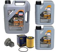 Olio Motore Set Filtri 5W-30 Liqui Moly 7 Litro + Vite per VW Lt 28-35 40-55 Io