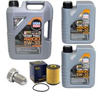 Olio Motore Set Filtri 5W-30 Liqui Moly 7 Litro + Vite per VW Transporter V 3.2