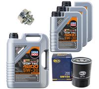Olio Motore Set Filtri 5W-30 Liqui Moly 8 Litro + Vite per Mitsubishi Outlander