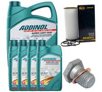 Olio Motore Set Filtri Addinol 5W-40 9 Litro + Vite per BMW 5er 7er E60 E61 E65