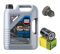 Olio Motore Set Filtri Liqui Moly 5W-30 5 Litro + Vite per Audi VW