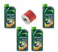 Olio Motore Set Filtro HF131 10W40 4 Litro per Hyosung Ga Xrx Suzuki Dr GS GZ