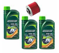 Olio Motore Set Filtro HF145 10W40 3 Litro per Derbi 659 Mz Muz Sachs Yamaha XT