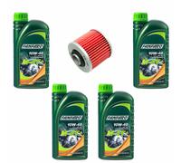 Olio Motore Set Filtro KN145 10W40 4 Litro per Derbi 659 Mz Muz Sachs Yamaha XT