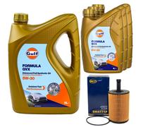 Olio Motore Set Gulf Formula Gvx 5W-30 8 Litro + Filtro Olio per VW Vans V