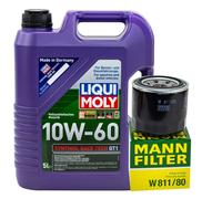 Olio Motore Set Liqui Moly 10W-60 5 Litro + Filtro per Hyundai Xg Kia Mitsubishi