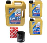 Olio Motore Set Longlife 5W-30 Liqui Moly 7 Litro + Filtro per Jeep Commander