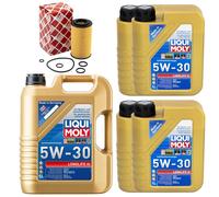 Olio Motore Set Longlife 5W-30 Liqui Moly 9 Litro + Filtro Olio per Mercedes