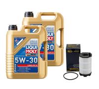 Olio Motore Set Longlife III 5W-30 10 Litro + Filtro per Audi A4 A5 VW Tuareg