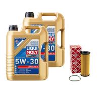 Olio Motore Set Longlife III 5W-30 10 Litro + Filtro per Audi A8 Q7 VW Tuareg