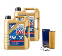 Olio Motore Set Longlife III 5W-30 10 Litro + Filtro per Audi VW Touareg 4.2 Tdi