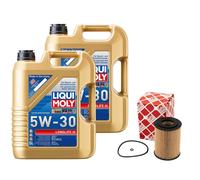 Olio Motore Set Longlife III 5W-30 10 Litro + Filtro per Mercedes Vito CLASSE S