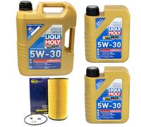 Olio Motore Set Longlife III 5W-30 Liqui Moly 7 Litro + Filtro Olio,per BMW 3er