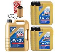 Olio Motore Set Longlife III 5W-30 Liqui Moly 9 Litro + Filtro Olio per Mercedes