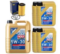 Olio Motore Set Longlife III 5W-30 Liqui Moly 9 Litro + Filtro per Mercedes Vito