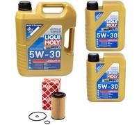 Olio Motore Set Lunga Durata 5W-30 Liqui Moly 7 Litro + Filtro Olio per Mercedes