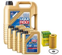 Olio Motore Set Lunga Durata III 5W-30 Liqui Moly 9 Litro + Filtro per Mercedes