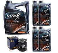 Olio Motore Set Lupo Extendtech 5W40 9 Litro + Filtro Olio per MERCEDES CLASSE S