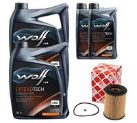 Olio Motore Set Lupo Extendtech Hm 5W40 12 Litro + Filtro per Sprinter Mercedes