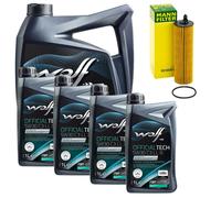Olio Motore Set Lupo Officialtech C3 Ll III 5W30 9 Litro + Filtro per Mercedes G
