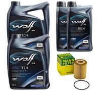 Olio Motore Set Lupo Vitaltech Pi C3 5W40 12 Litro + Filtro Olio per Mercedes