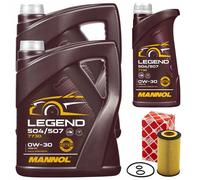 Olio Motore Set Mannol 0W-30 Legend 11 Litro + Filtro per Mercedes Sprinter