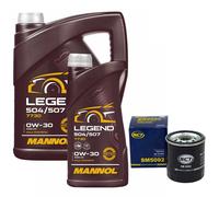 Olio Motore Set Mannol 0W-30 Legend 504/507 6 Litro + Filtro per Transporter