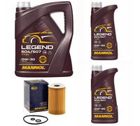 Olio Motore Set Mannol 0W-30 Legend 504/507 7 Litro + Olio per VW Crafter 30-50