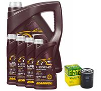 Olio Motore Set Mannol 0W-30 Legend 504/507 9 Litro + Filtro per Mitsubishi 2.4