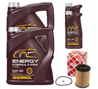 Olio Motore Set Mannol 5W-30 Energia Formula 12 Litro + Filtro Olio per Mercedes