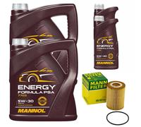 Olio Motore Set Mannol 5W-30 Energia Formula 12 Litro + Filtro per Mercedes B906