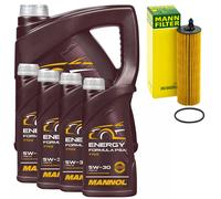Olio Motore Set Mannol 5W-30 Energia Formula 9 Litro + Olio per Mercedes