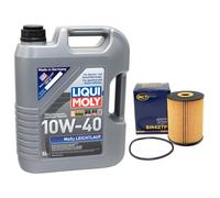 Olio Motore Set MOS2 Bassa Visciosità 10W40 5 Litro Filtro SH427P per Audi Ford