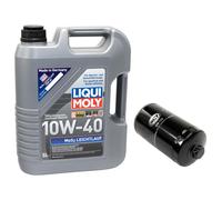 Olio Motore Set MOS2 Bassa Visciosità 10W40 5 Litro Filtro SM122 per VW Vans Lt