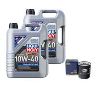 Olio Motore Set MOS2 Scorrevolezza 10W-40 10 Litro + Filtro per Peugeot Boxer