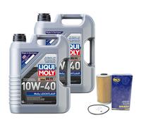 Olio Motore Set MOS2 Scorrevolezza 10W-40 10Liter + Filtro per Land Rover Range