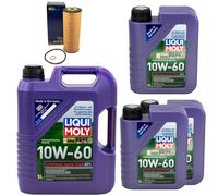 Olio Motore Set Synthoil Race Tech GT1 10W-60 8 Litro + Filtro per Daewoo