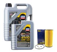Olio Motore Set Top Tec 4100 5W-40 6 Litro + Filtro per BMW 5er 525td E34 115 Cv