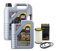 Olio Motore Set Top Tec 4100 5W-40 6 Litro + Filtro per VW Jetta III Beetle 2.5