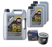 Olio Motore Set Top Tec 4100 5W-40 8 Litro + Filtro per Renault Laguna I Espace