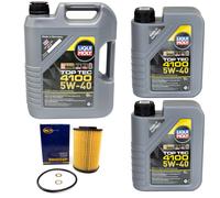 Olio Motore Set Top Tec 4100 5W-40 Liqui Moly 7 Litro + Filtro per Kia Cee'D 2.0
