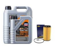 Olio Motore Set Top Tec 4200 5W-30 6 Litro + Filtro per Chrysler Hyundai Renault