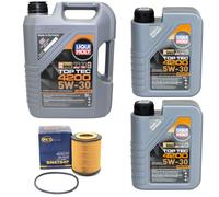 Olio Motore Set Top Tec 4200 5W-30 Liqui Moly 7 Litro + Filtro Olio per Audi A6