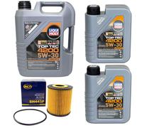 Olio Motore Set Top Tec 4200 5W-30 Liqui Moly 7 Litro + Filtro per Volvo S80 I