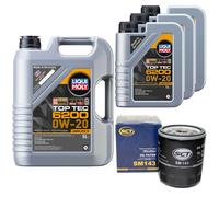 Olio Motore Set Top Tec 6200 0W-20 8 Litro + Filtro per Toyota Land Cruiser 2.8